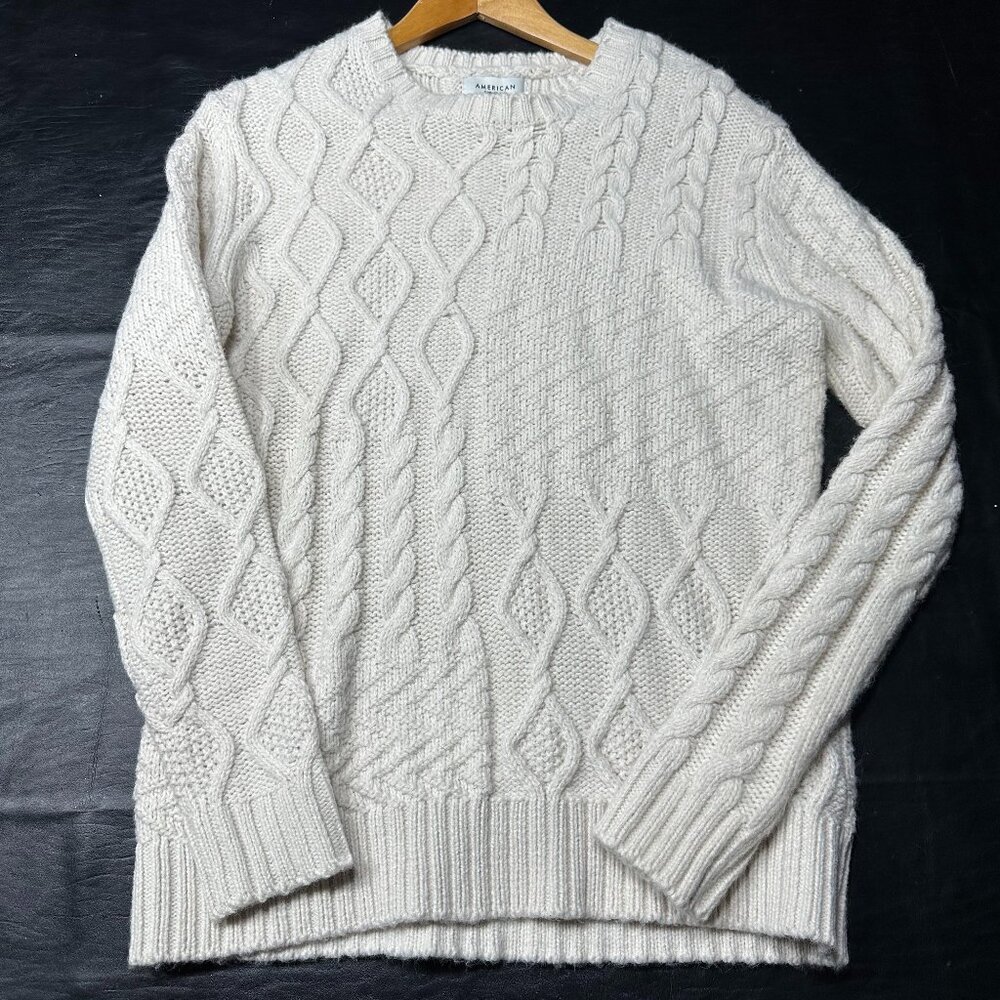 Men's American Eagle Cable Knit Crew Neck Sweater - NWT